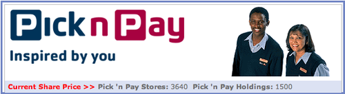 New Pick n Pay site